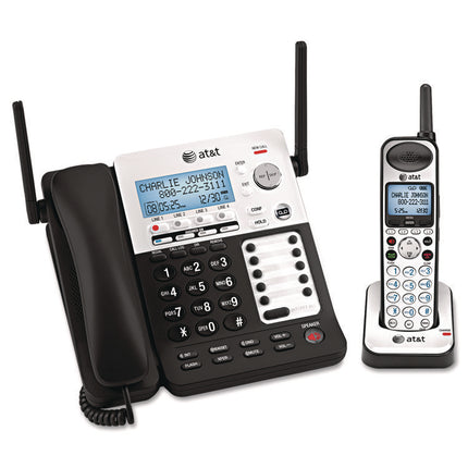Sb67138 Dect 6.0 Phone/answering System, 4 Line, 1 Corded/1 Cordless Handset
