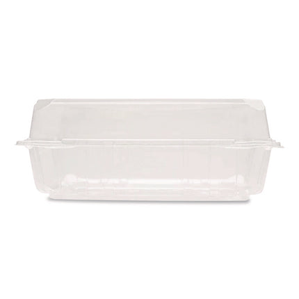 PET Plastic Hinged Container, 9 x 9 x 3.6, Clear, Plastic, 100/Pack, 2 Packs/Carton
