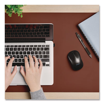 TECH Wireless Ambidextrous Optical USB Mouse, 2.4 GH Frequency, 33 ft Wireless Range, Left/RIght Hand Use, Black