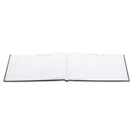 Detailed Visitor Register Book, 8 Column Format, Black Cover, 12.25 X 9.5 Sheets, 208 Sheets/book