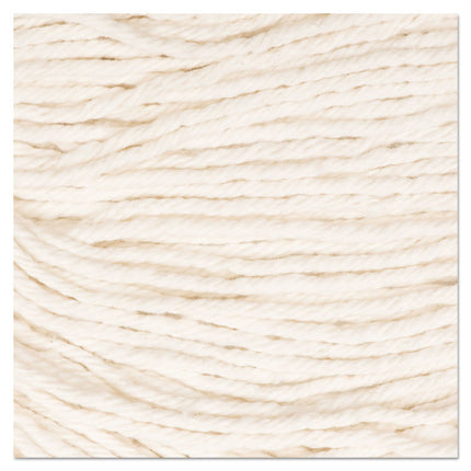 Super Loop Wet Mop Head, Cotton/synthetic Fiber, 5" Headband, Large Size, White, 12/carton