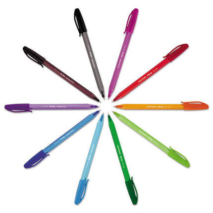 InkJoy 100 Ballpoint Pen, Stick, Medium 1 mm, Assorted Ink and Barrel Colors, 8/Pack