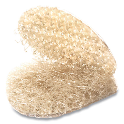 Sticky-Back Fasteners With Dispenser Box, Removable Adhesive, 0.75" Dia, Beige, 200/roll