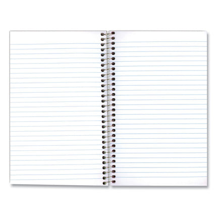 Single-Subject Wirebound Notebooks, Medium/College Rule, Blue Kolor Kraft Front Cover, (80) 9.5 x 6 Sheets
