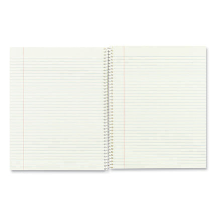 Single-Subject Wirebound Notebooks, Narrow Rule, Brown Board Cover, (80) 10 x 8 Eye-Ease Green Sheets