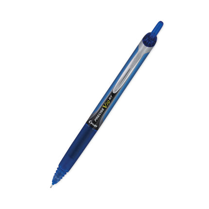 Precise V10RT Rollerball Pen, Retractable, Bold 1 mm, Blue Ink, Blue Barrel, Dozen