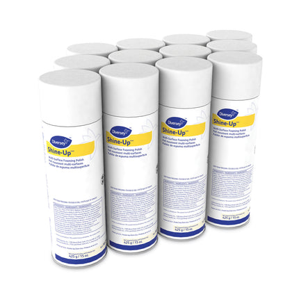 Shine-Uptm/mc Multi-Surface Foaming Polish, Lemon Scent, 15 Oz Aerosol Spray, 12/carton