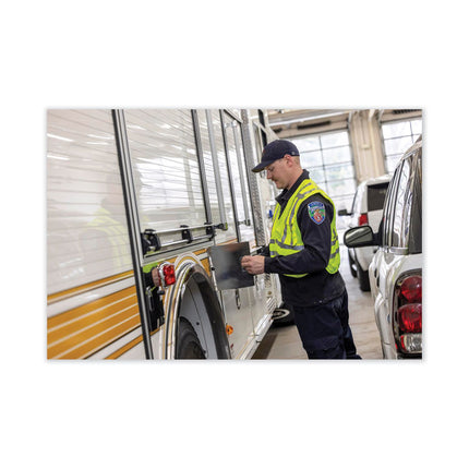 GloWear 8244PSV Class 2 Expandable Public Safety Hook and Loop Vest, Polyester, Medium/Large, Lime