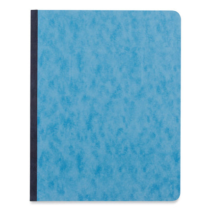 Pressboard Report Cover, Two-Piece Prong Fastener, 3" Capacity, 8.5 X 11, Light Blue/light Blue