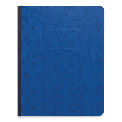 Pressboard Report Cover, Two-Piece Prong Fastener, 3" Capacity, 8.5 X 11, Dark Blue/dark Blue