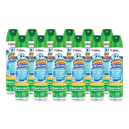Disinfectant Restroom Cleaner Ii, Rain Shower Scent, 25 Oz Aerosol Spray, 12/carton