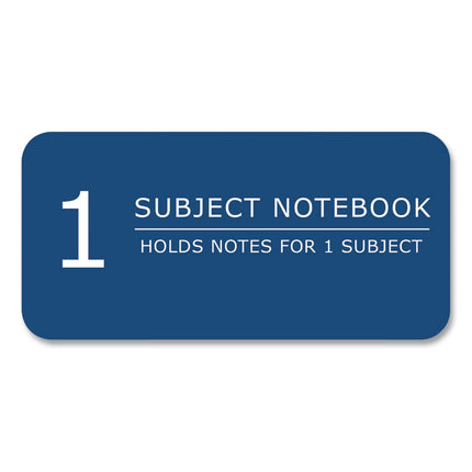 Subject Wirebound Promo Notebook, 1-Subject, Medium/College Rule, Assorted Cover Colors (Set 1), (70) 10.5 x 8 Sheets, 24/CT