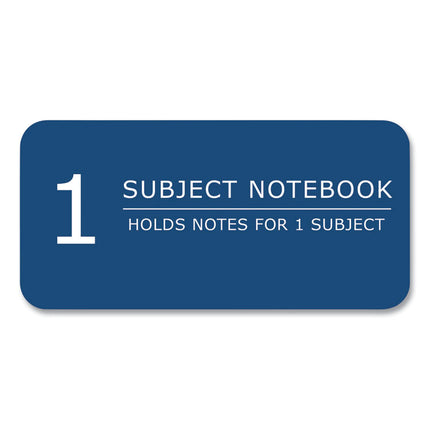 Subject Wirebound Notebook, 1-Subject, Medium/College Rule, Assorted Cover Colors, (70) 10.5 x 8 Sheets, 24/Carton