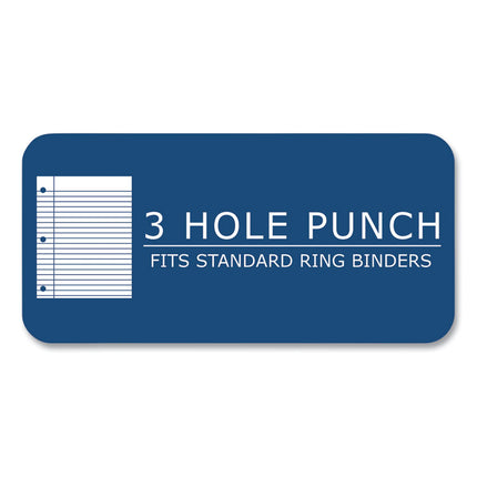 Subject Wirebound Promotional Notebook, 3-Subject, Wide/Legal Rule, Assorted Cover Colors, (120) 10.5 x 8 Sheets, 24/Carton