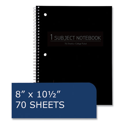 Subject Wirebound Promo Notebook, 1-Subject, Medium/College Rule, Assorted Cover Colors (Set 1), (70) 10.5 x 8 Sheets, 24/CT