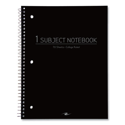 Subject Wirebound Promo Notebook, 1-Subject, Medium/College Rule, Assorted Cover Colors (Set 1), (70) 10.5 x 8 Sheets, 24/CT