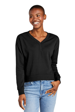 District ®  Women’s Perfect Tri ®  Fleece V-Neck Sweatshirt DT1312