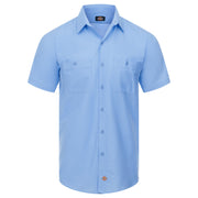 Dickies® Men's Industrial WorkTech Ventilated Short-Sleeve Work Shirt With Cooling Mesh / LS51LW