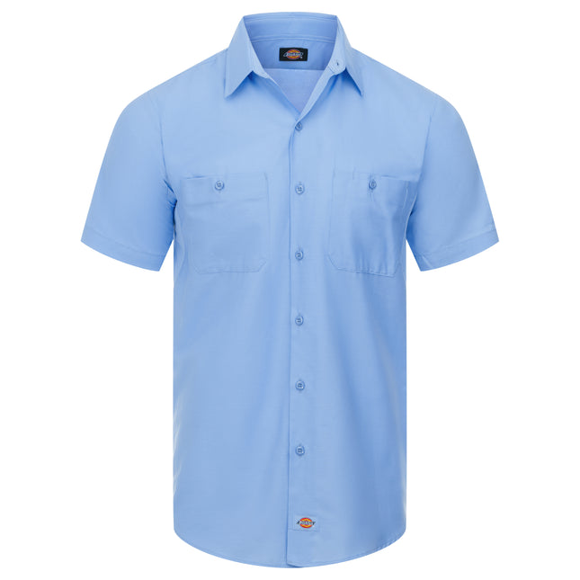 Dickies® Men's Industrial WorkTech Ventilated Short-Sleeve Work Shirt With Cooling Mesh / LS51LW