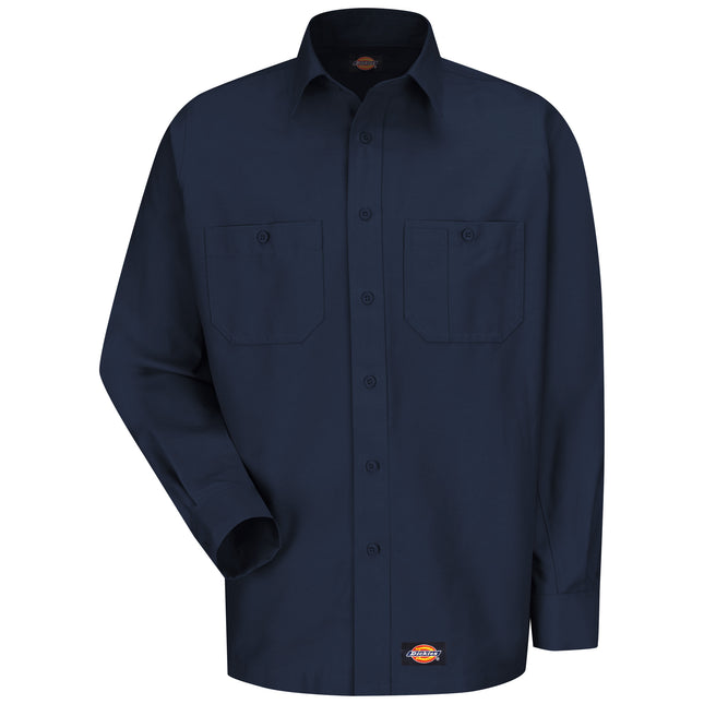 Dickies® Men's Canvas Long-Sleeve Work Shirt / WS10NV