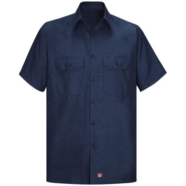 Red Kap® Men's Short Sleeve Solid Rip Stop Shirt / SY60NV