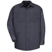 Red Kap® Men's Long Sleeve Geometric Microcheck Work Shirt / SP14GB