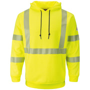 Bulwark® Men's Fleece FR Hi-Visibility Pullover Hooded Sweatshirt / SMH4HV
