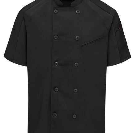 Red Kap® Men's Airflow Raglan Chef Coat with OilBlok / 052MBK