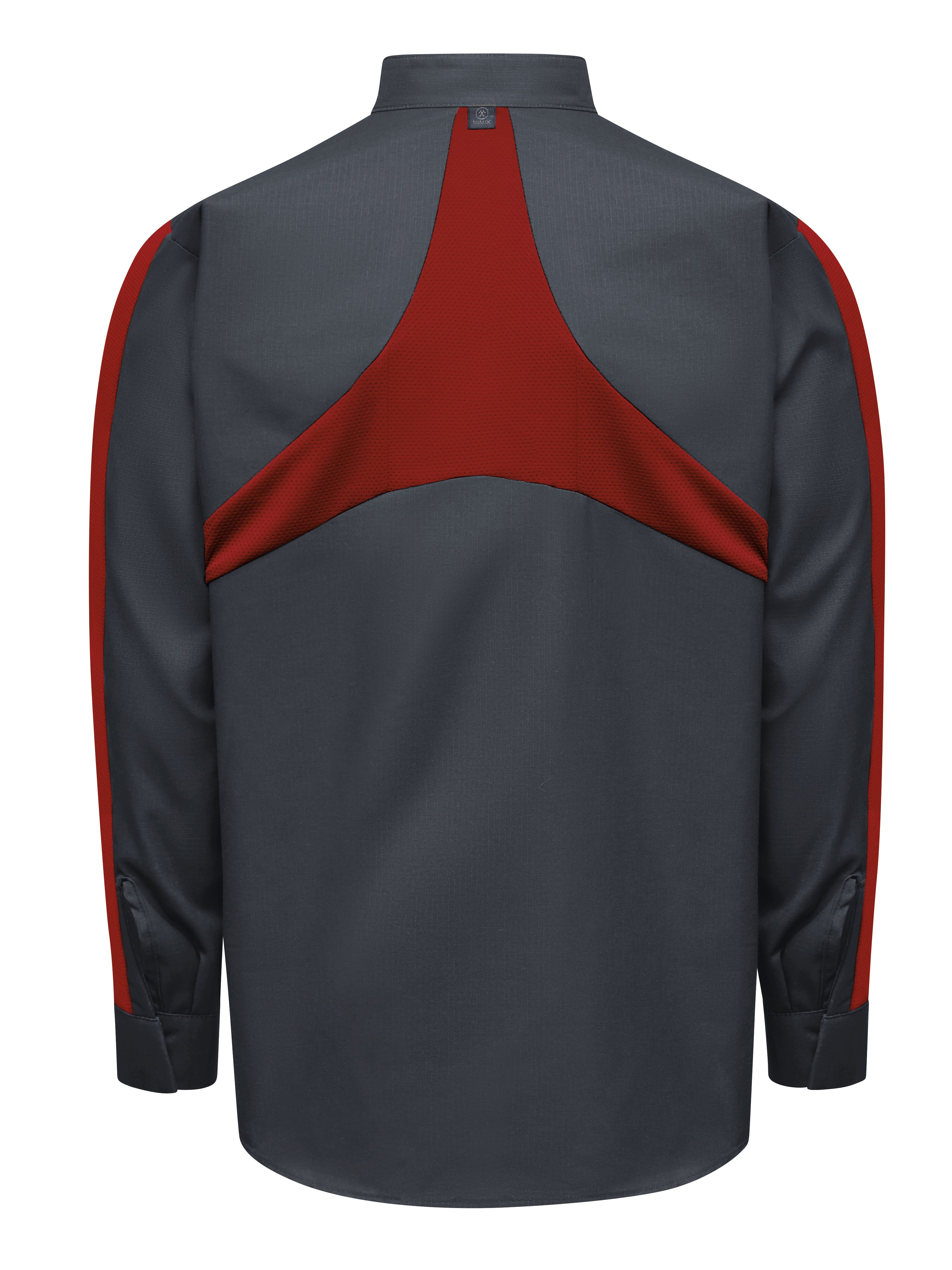 Red Kap® Men's Long Sleeve Two-Tone Pro+ Work Shirt with OilBlok and MIMIX® / SX36CF