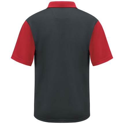 Red Kap® Men's Short Sleeve Performance Knit® Color-Block Polo / SK56CR