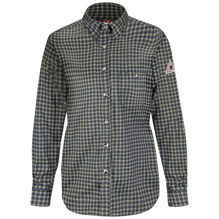 Bulwark® Women's Lightweight Excel FR Plaid Dress Shirt / SLG9HNB