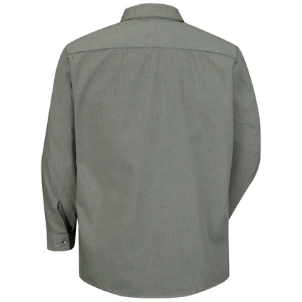 Red Kap® Men's Long Sleeve Microcheck Uniform Shirt / SP10HK