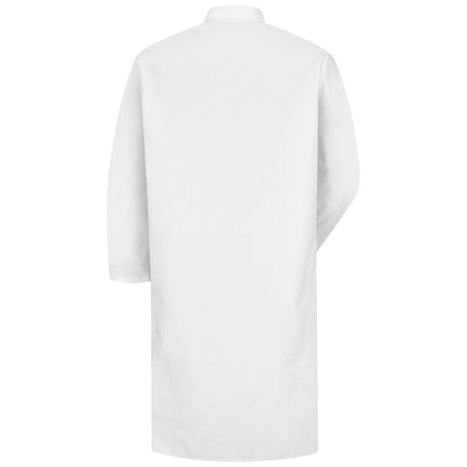 Red Kap® Gripper-Front Spun Polyester Butcher Coat with Interior Pocket / KS64WH