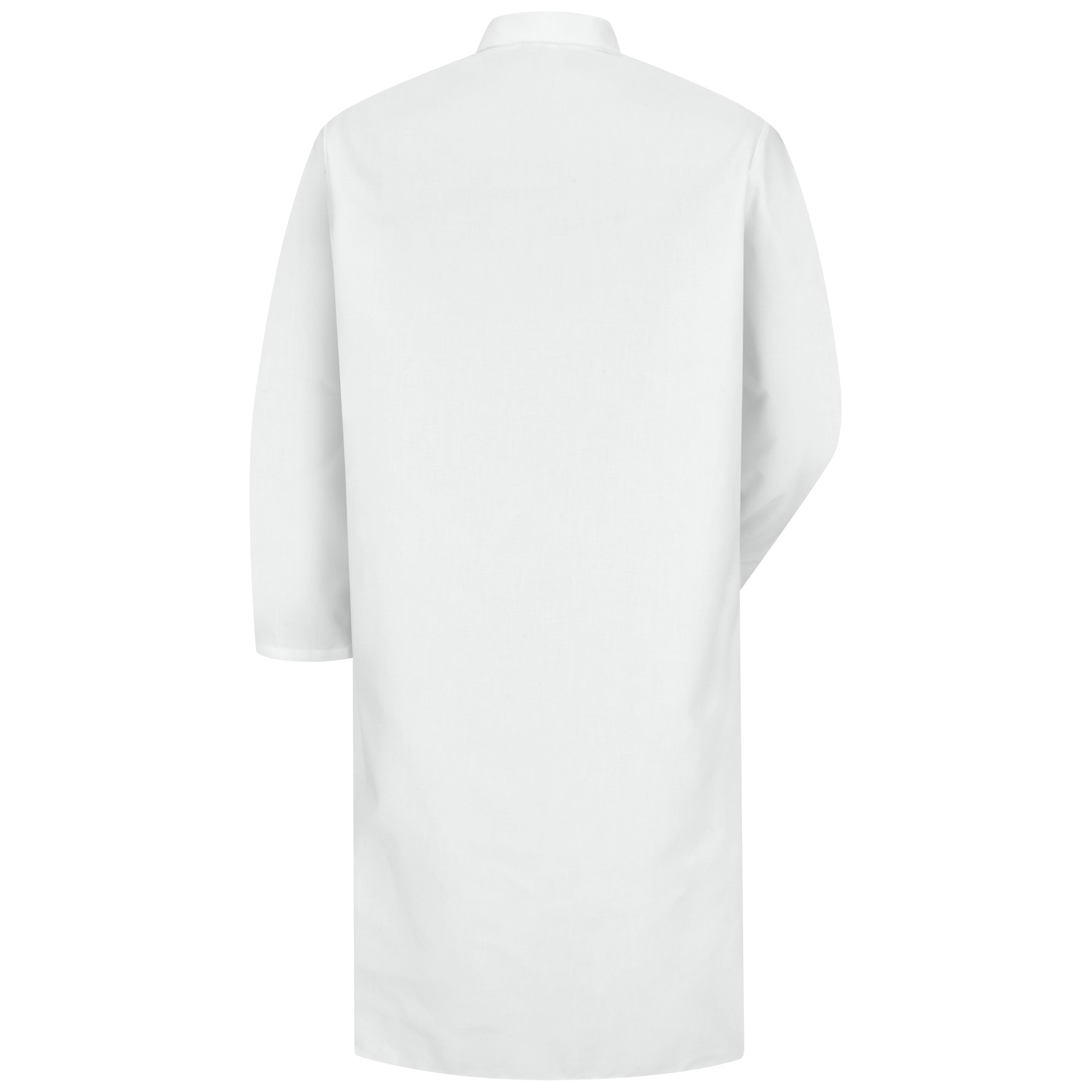 Red Kap® Gripper-Front Spun Polyester Butcher Coat with Interior Pocket / KS64WH