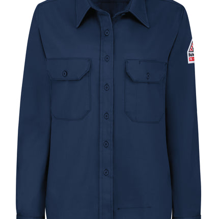 Bulwark® Women's Midweight FR Dress Uniform Shirt / SLU3NV
