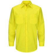 Red Kap® Long Sleeve Enhanced Visibility Ripstop Work Shirt / SY14YE