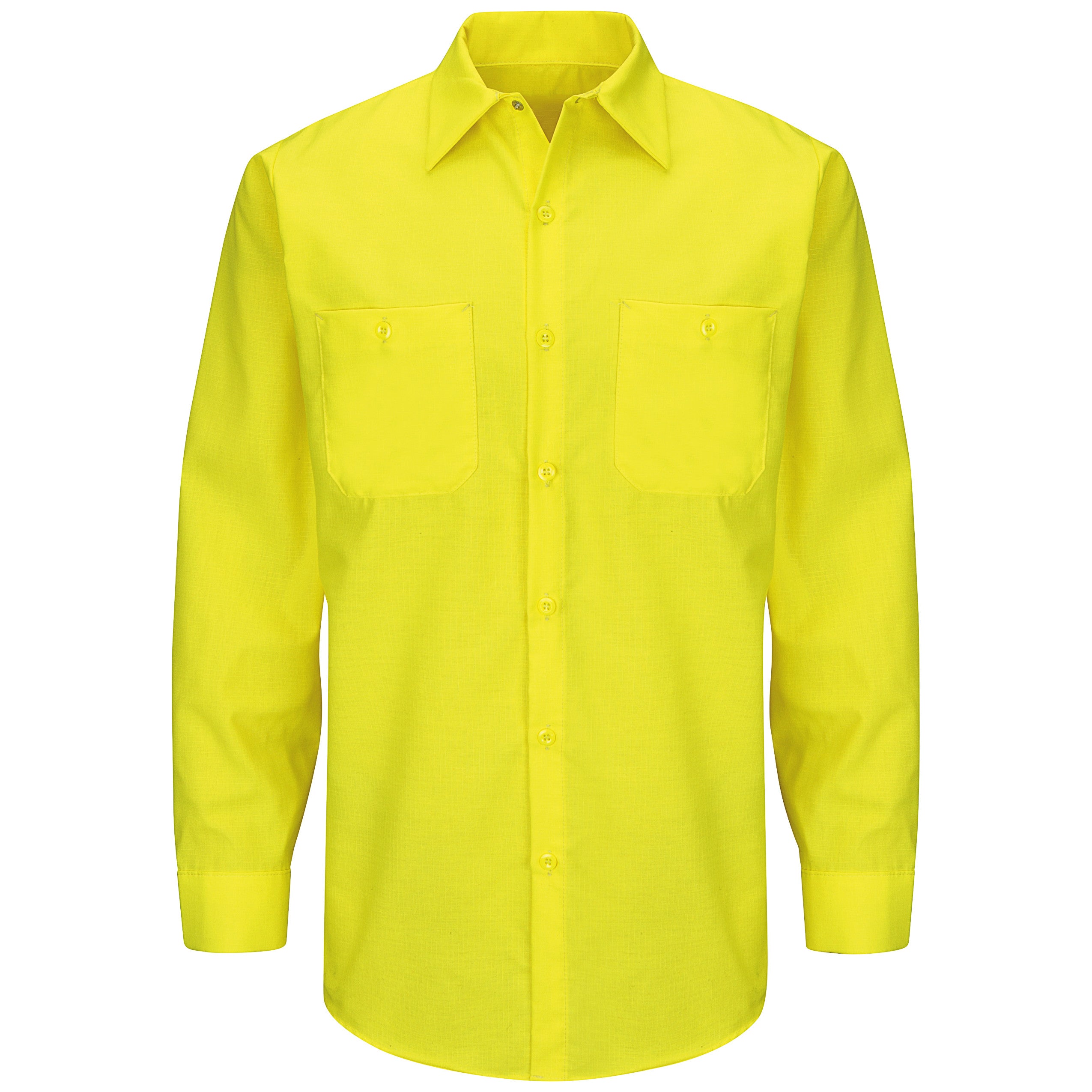 Red Kap® Long Sleeve Enhanced Visibility Ripstop Work Shirt / SY14YE