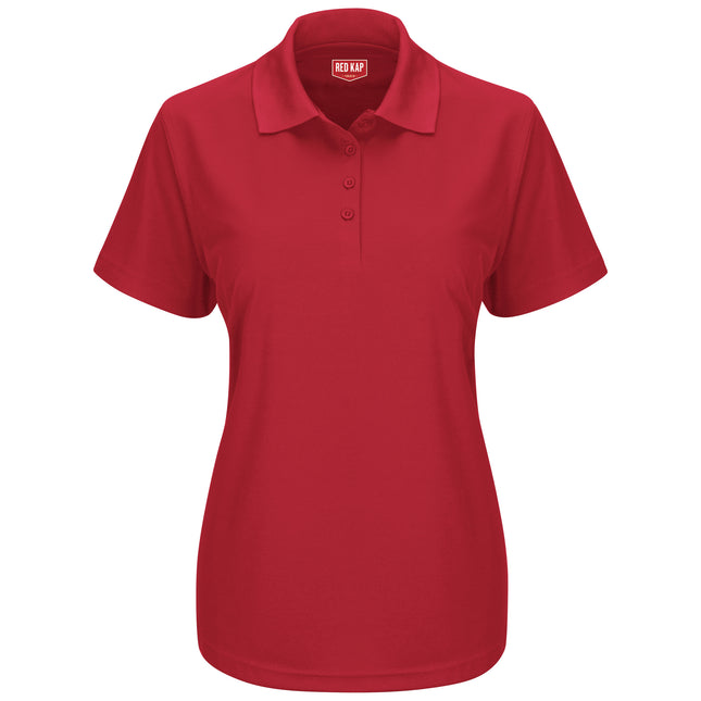 Red Kap® Women's Short Sleeve Performance Knit® Pocketless Core Polo / SK97RD