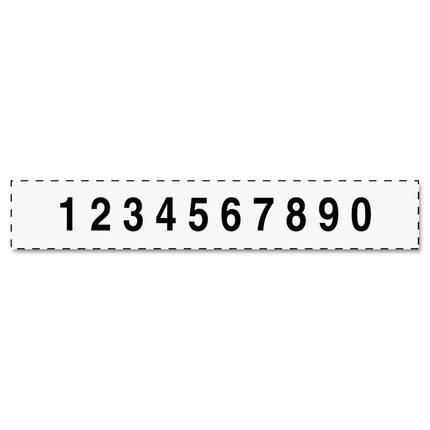 Professional Self-Inking Numberer, Ten Bands/Digits, Type Size: 2, Black
