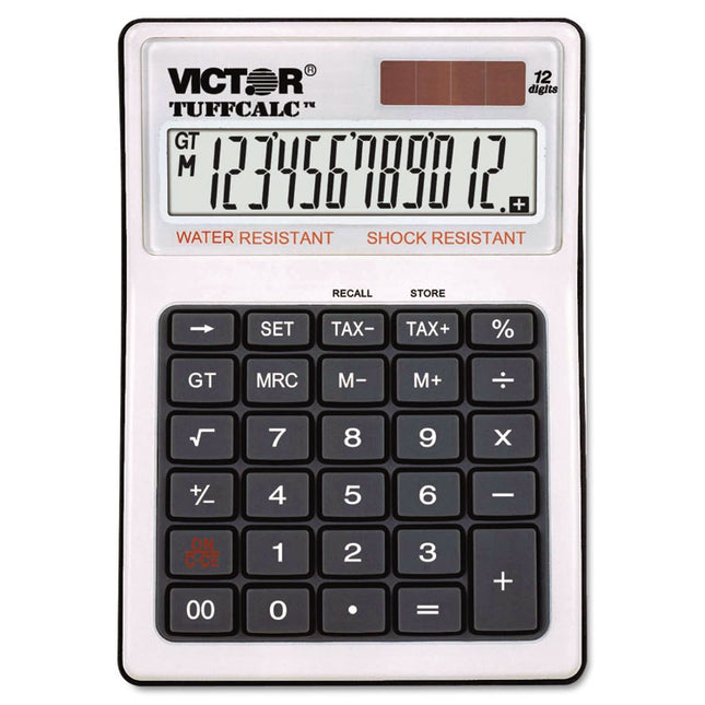 Tuffcalc Desktop Calculator, 12-Digit Lcd