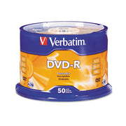 Dvd-R Recordable Disc, 4.7 Gb, 16x, Spindle, Silver, 50/pack