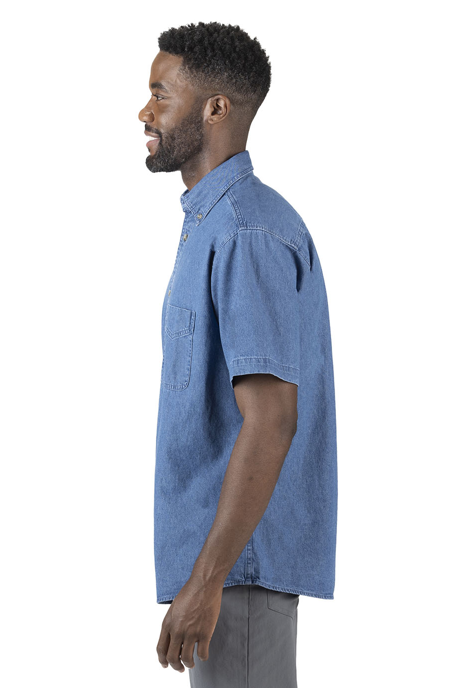 EDWARDS DENIM MIDWEIGHT SHORT SLEEVE SHIRT