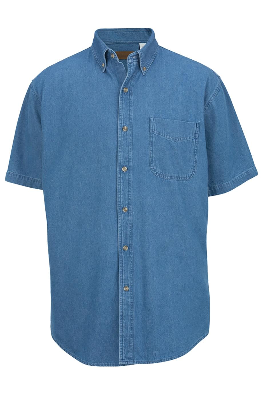 EDWARDS DENIM SHORT SLEEVE MENS SHIRT