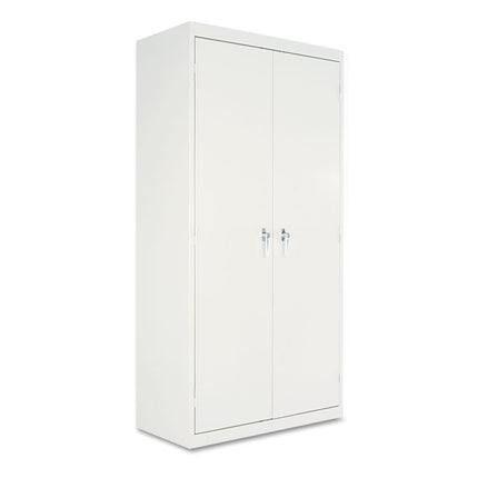 Assembled 72" High Heavy-Duty Welded Storage Cabinet, Four Adjustable Shelves, 36w X 18d, Light Gray