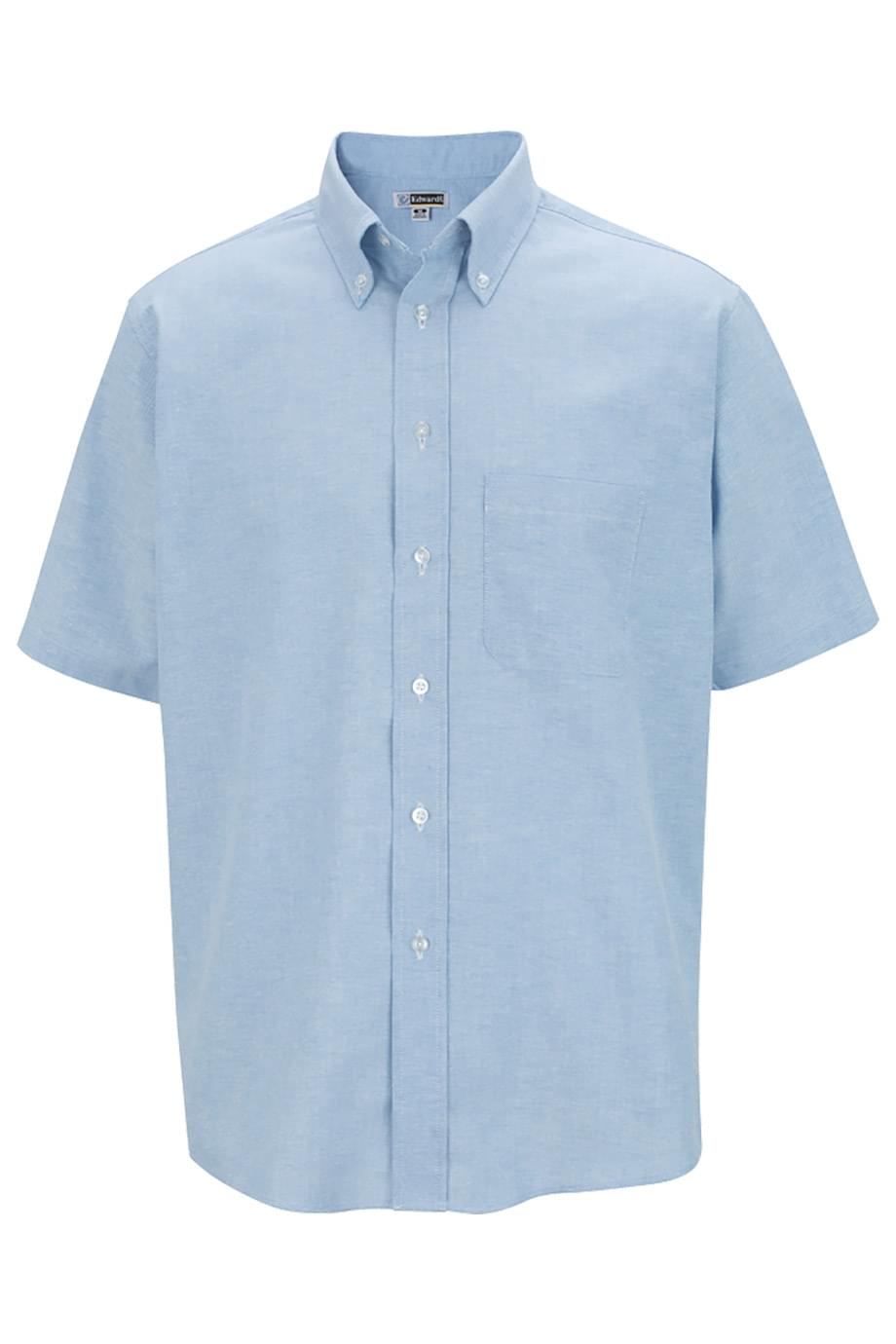 EDWARDS MENS SHORT SLEEVE OXFORD SHIRT