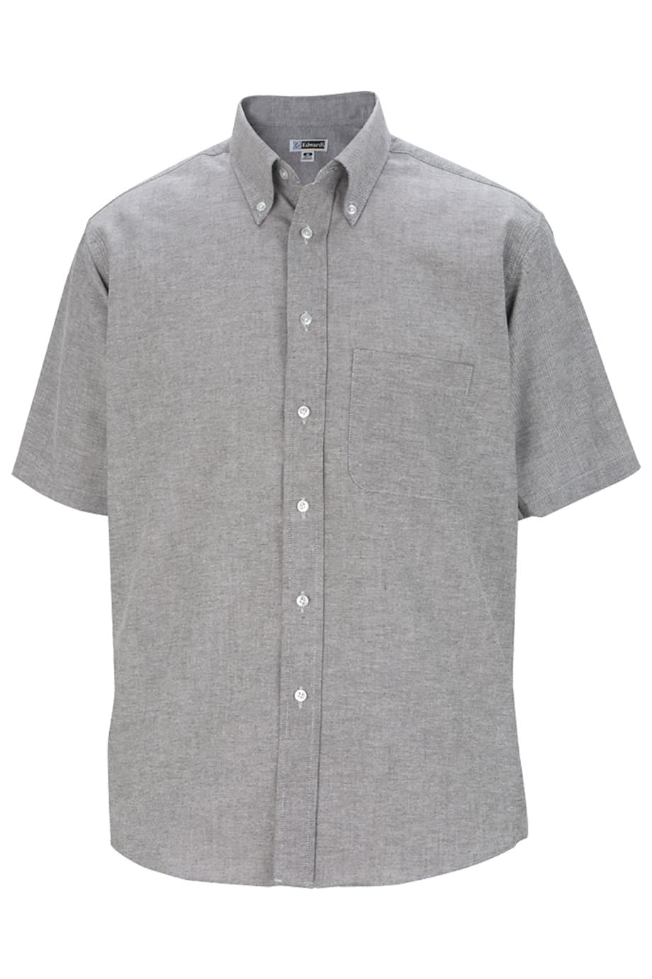 EDWARDS MENS SHORT SLEEVE OXFORD SHIRT