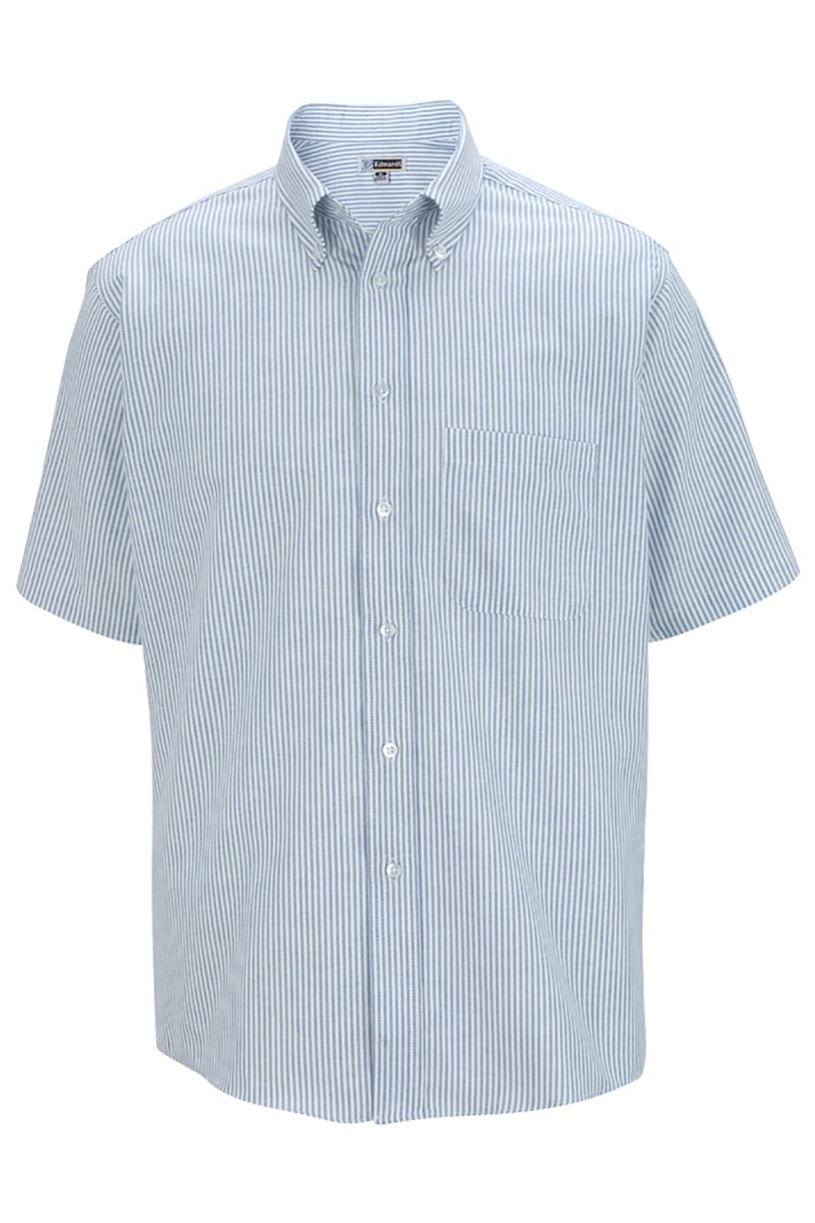 EDWARDS MENS SHORT SLEEVE OXFORD SHIRT