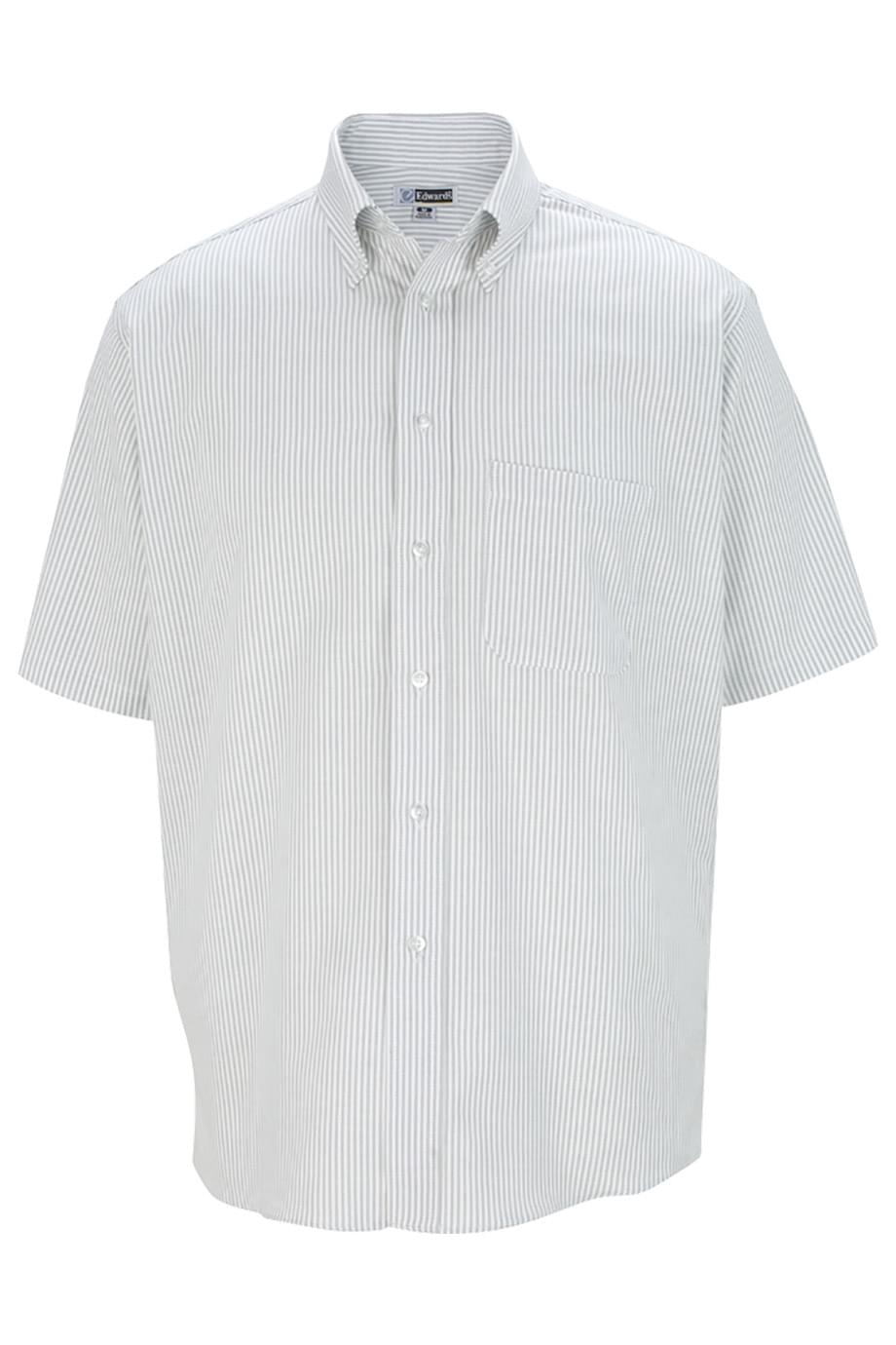EDWARDS MENS SHORT SLEEVE OXFORD SHIRT