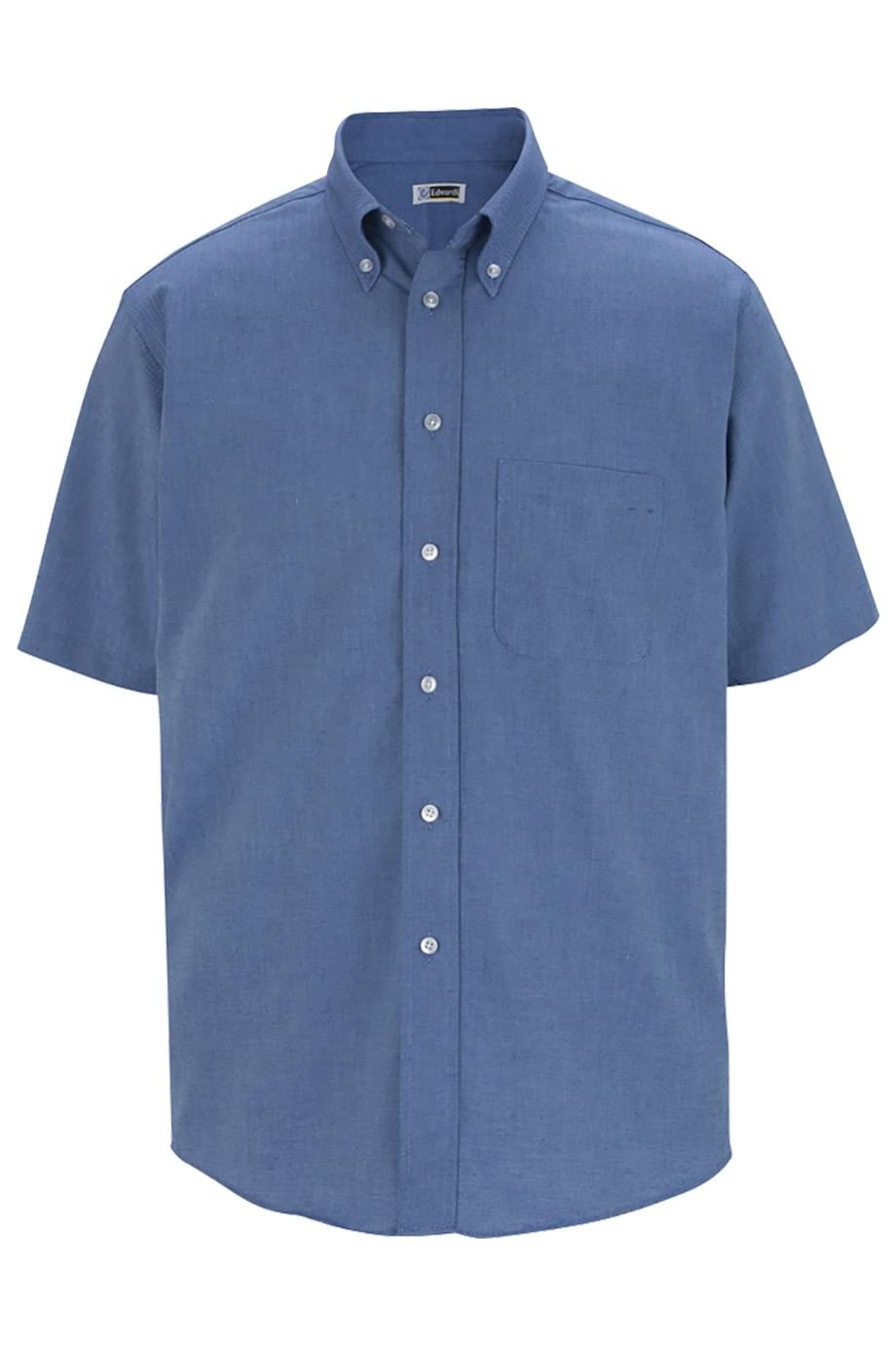 EDWARDS MENS SHORT SLEEVE OXFORD SHIRT