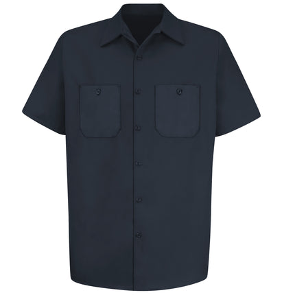 Red Kap® Men's Short Sleeve Wrinkle-Resistant Cotton Work Shirt / SC40DN